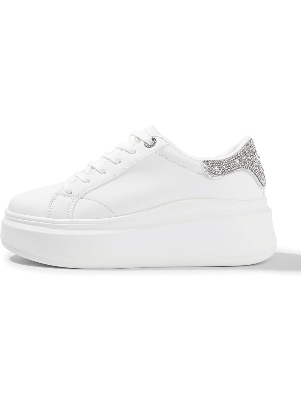 🆕Women's White 1 Platform Fashion Sneakers Classic Low Top Thick Sole Casual